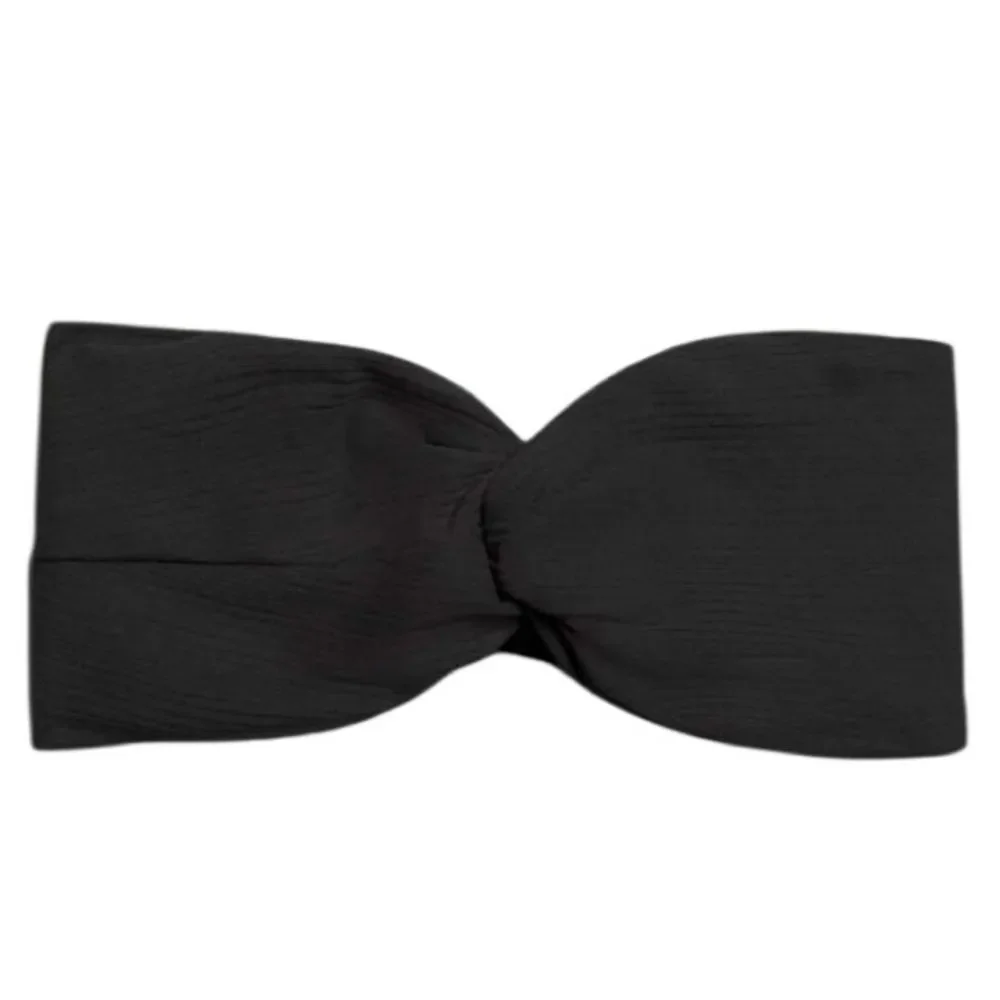 Lululemon Womens Ribbed Nulu Twist-Front Headband Black